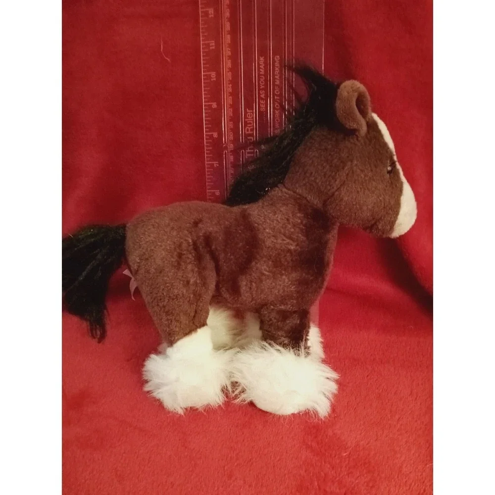 Ganz Webkinz Clydesdale Horse Stuffed Animal Plush Toy / NO CODE